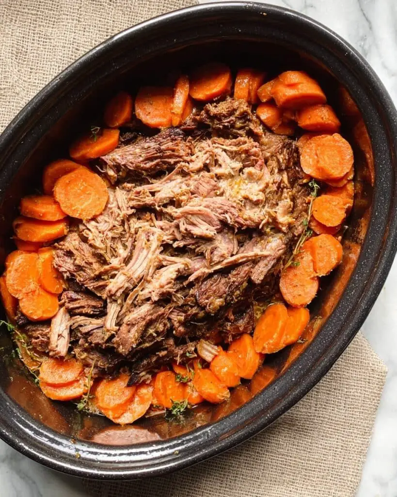 Slow Cooker Fall Apart Roast Beef Recipe
