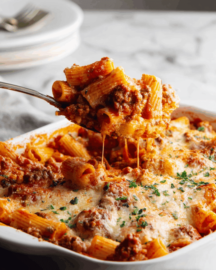 Hearty Baked Rigatoni Recipe