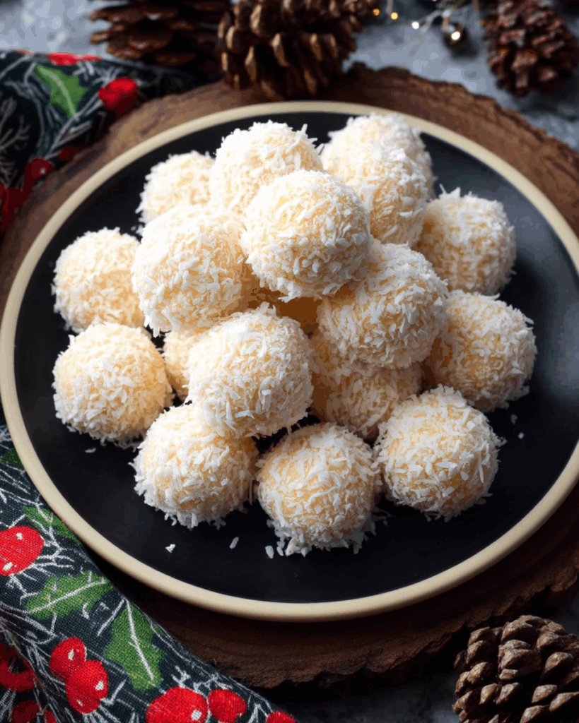 Pineapple Coconut Christmas Balls Recipe