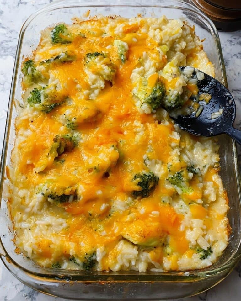 One Pan Broccoli Cheese Wild Rice Casserole Recipe