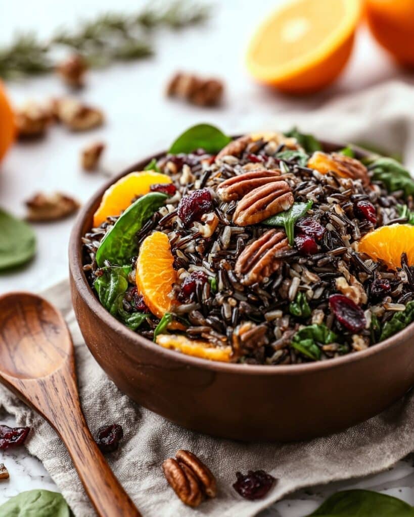 Roasted Butternut Squash Wild Rice Salad with Apple and Cranberries Recipe