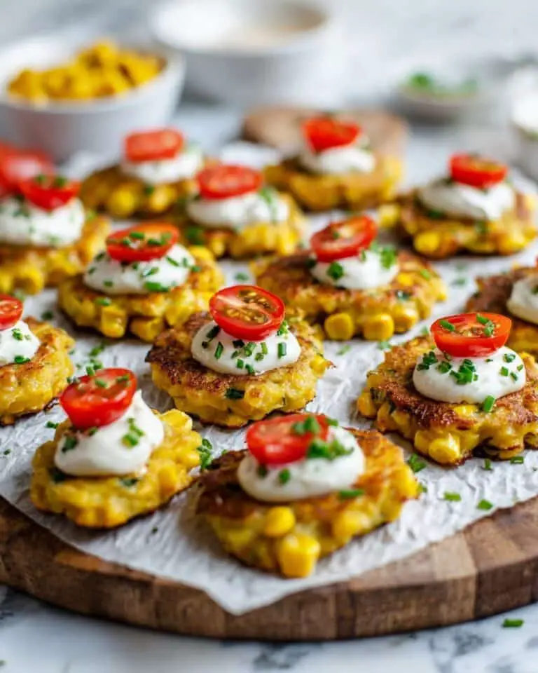 Corn Fritters with Whipped Feta Dip Recipe