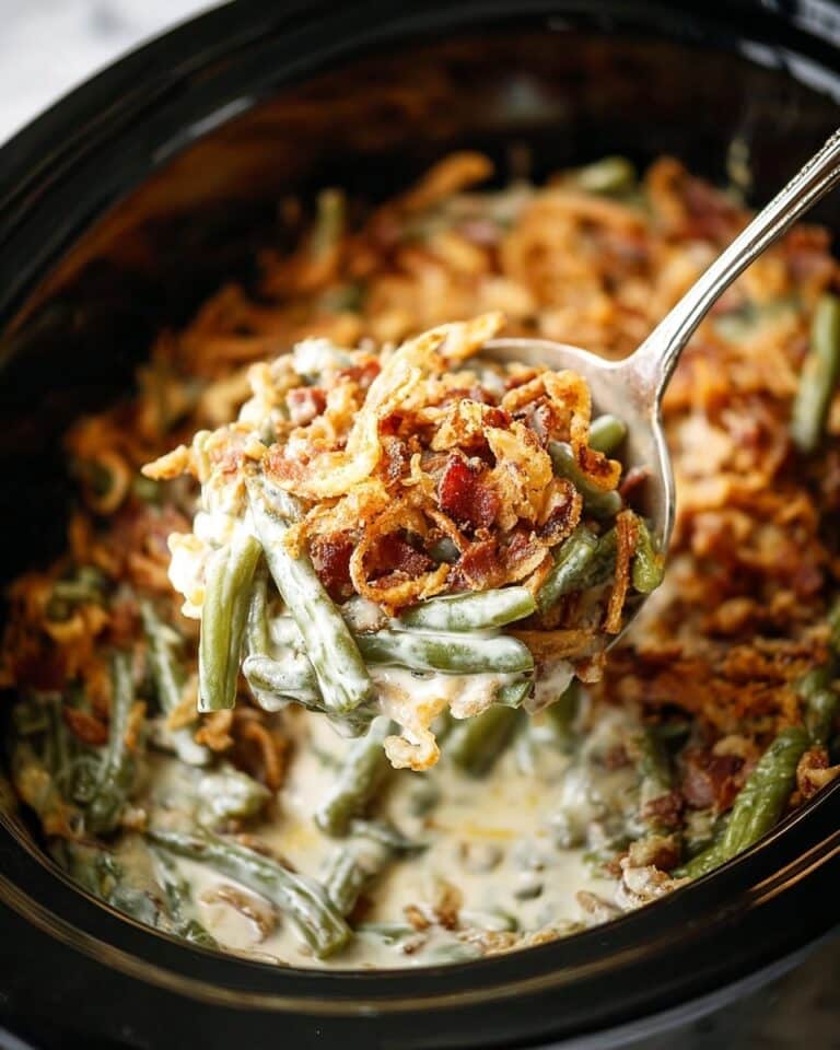 Slow Cooker Green Bean Casserole with Chicken Recipe