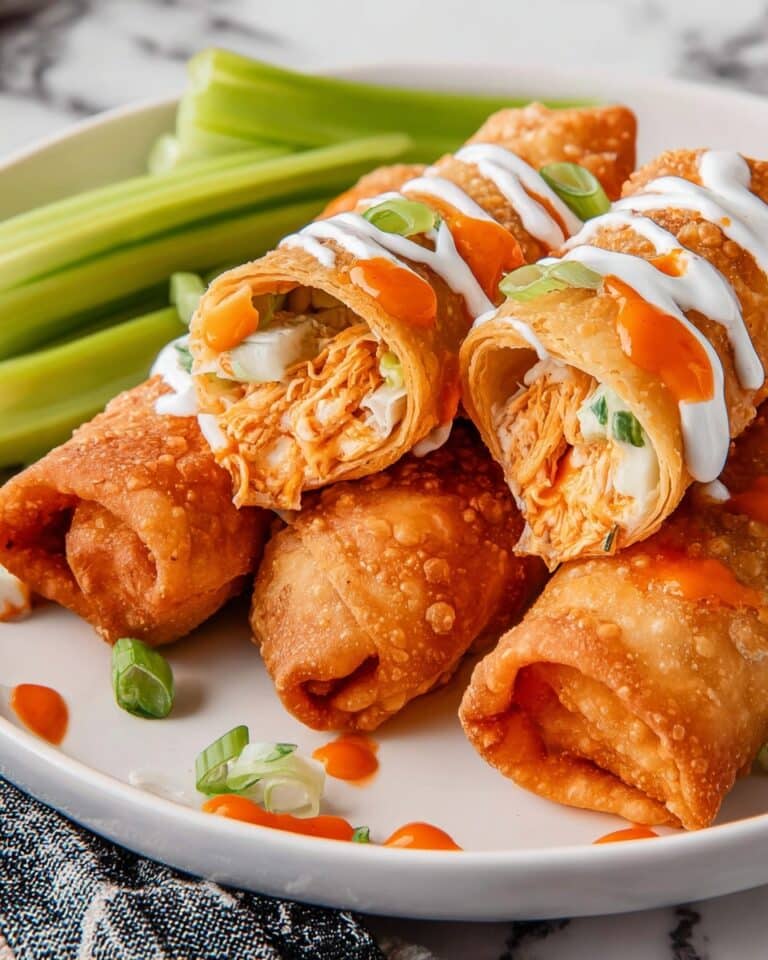 Buffalo Chicken Egg Rolls Recipe