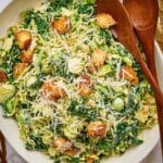 Shaved Brussels Sprouts Caesar Salad Recipe