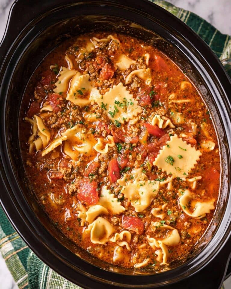 Crock Pot Lasagna Soup Recipe