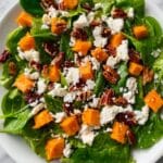 Apple, Pecan, Cranberry, and Avocado Spinach Salad with Balsamic Dressing Recipe