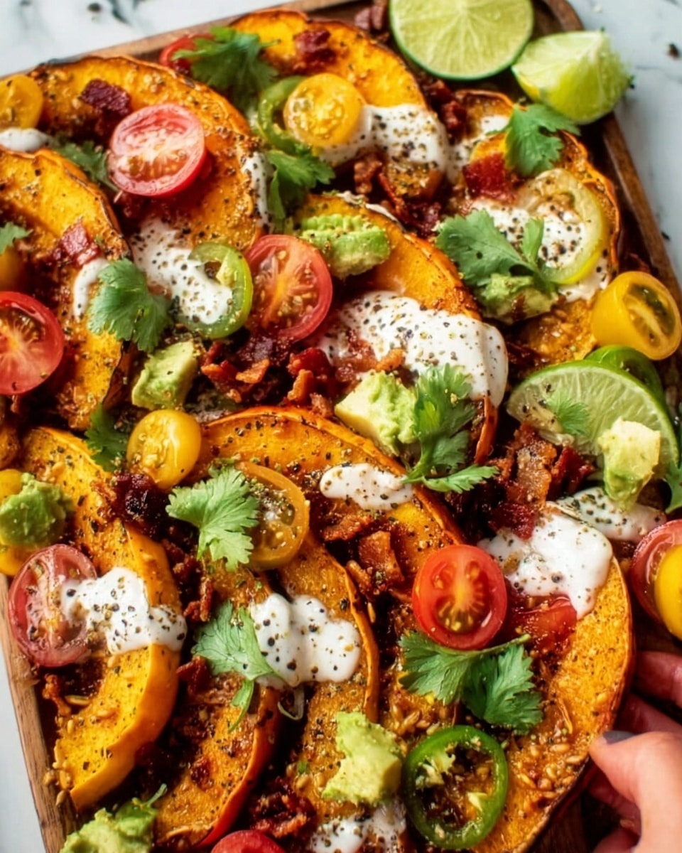Roasted Pumpkin Nachos Recipe - Recipe Image