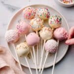 White Chocolate and Cake Pop Ice Cream Dessert Recipe