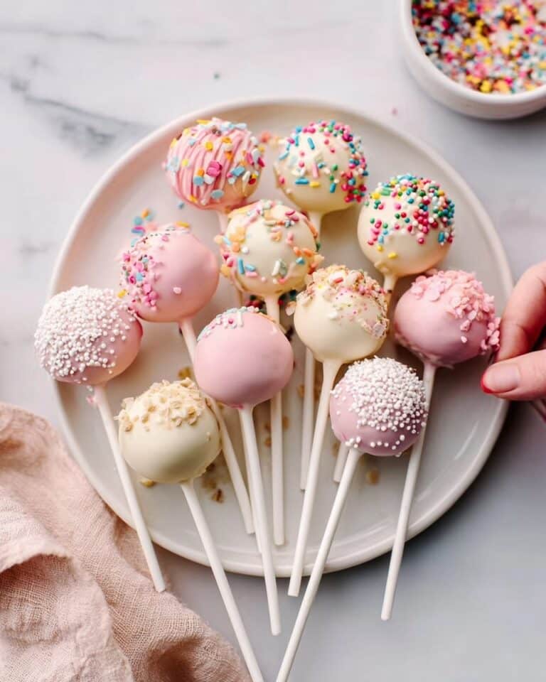 White Chocolate and Cake Pop Ice Cream Dessert Recipe