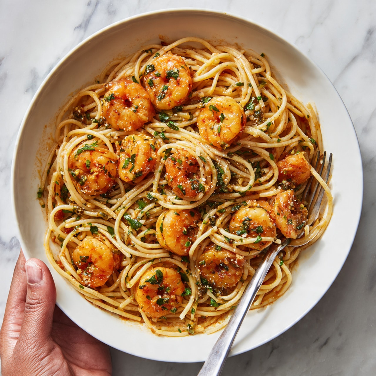Shrimp and Tomato Pasta Recipe - Recipe Image