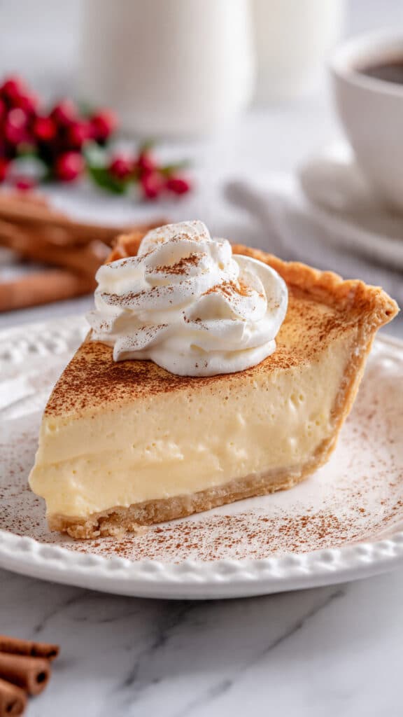 Christmas Eve Cinnamon-Vanilla Custard Pie Recipe