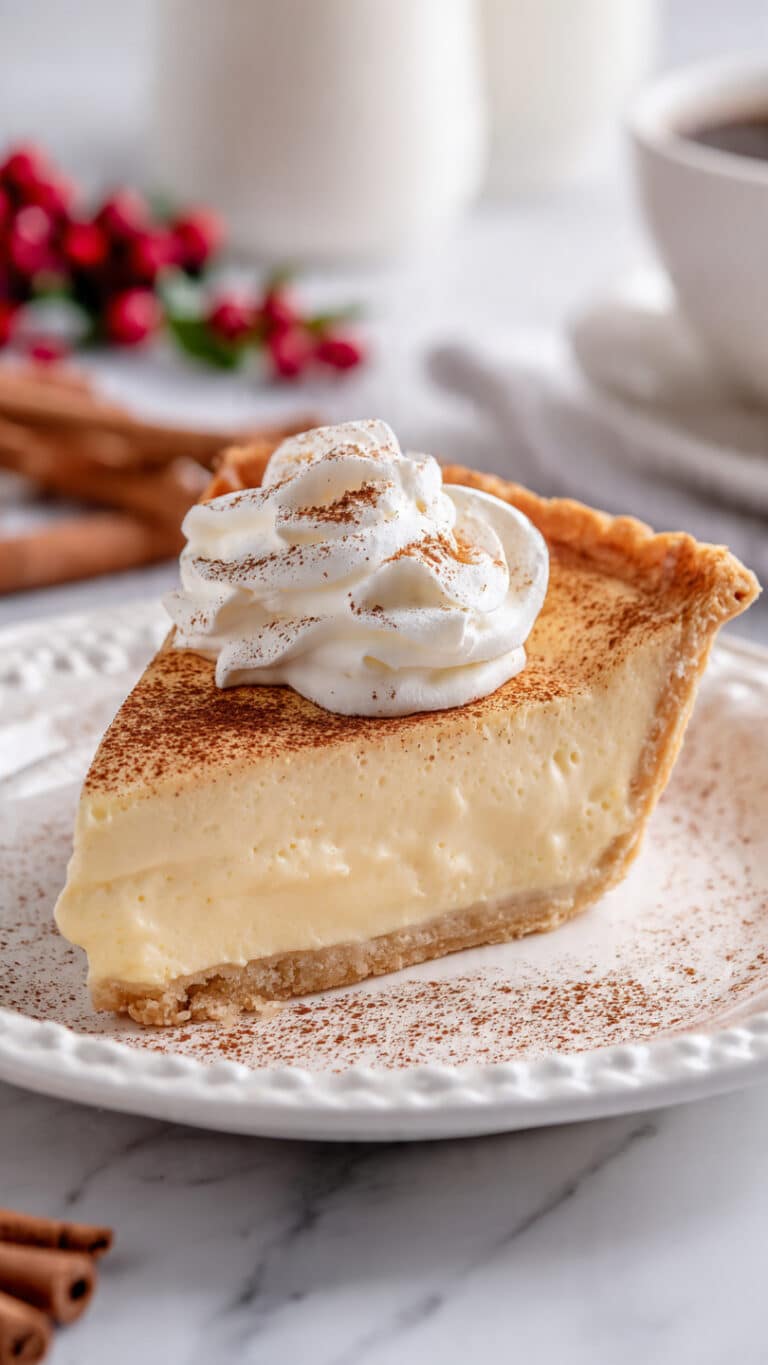Christmas Eve Cinnamon-Vanilla Custard Pie Recipe
