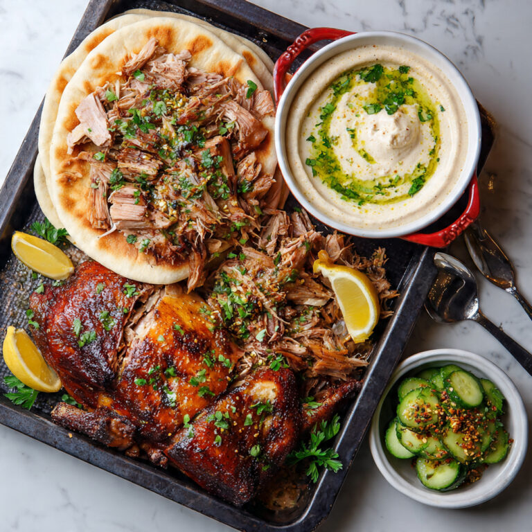 Slow Roasted Garlic and Oregano Lamb Shoulder Recipe