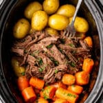 Slow Cooker Pot Roast with Vegetables and Rich Gravy Recipe