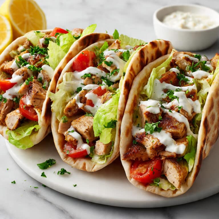 Greek Chicken Pita Plates Recipe