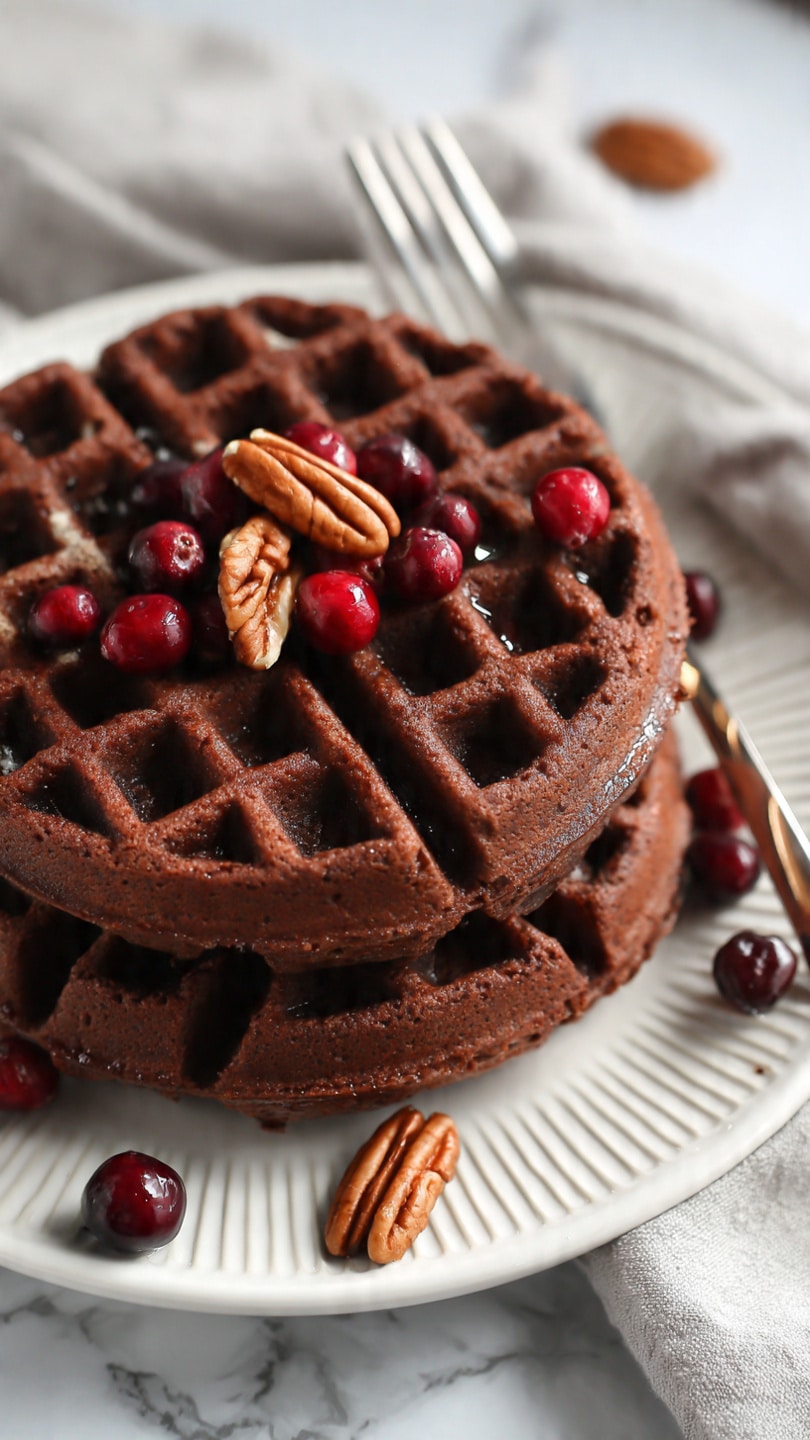 Gingerbread Buttermilk Waffles Recipe - Recipe Image