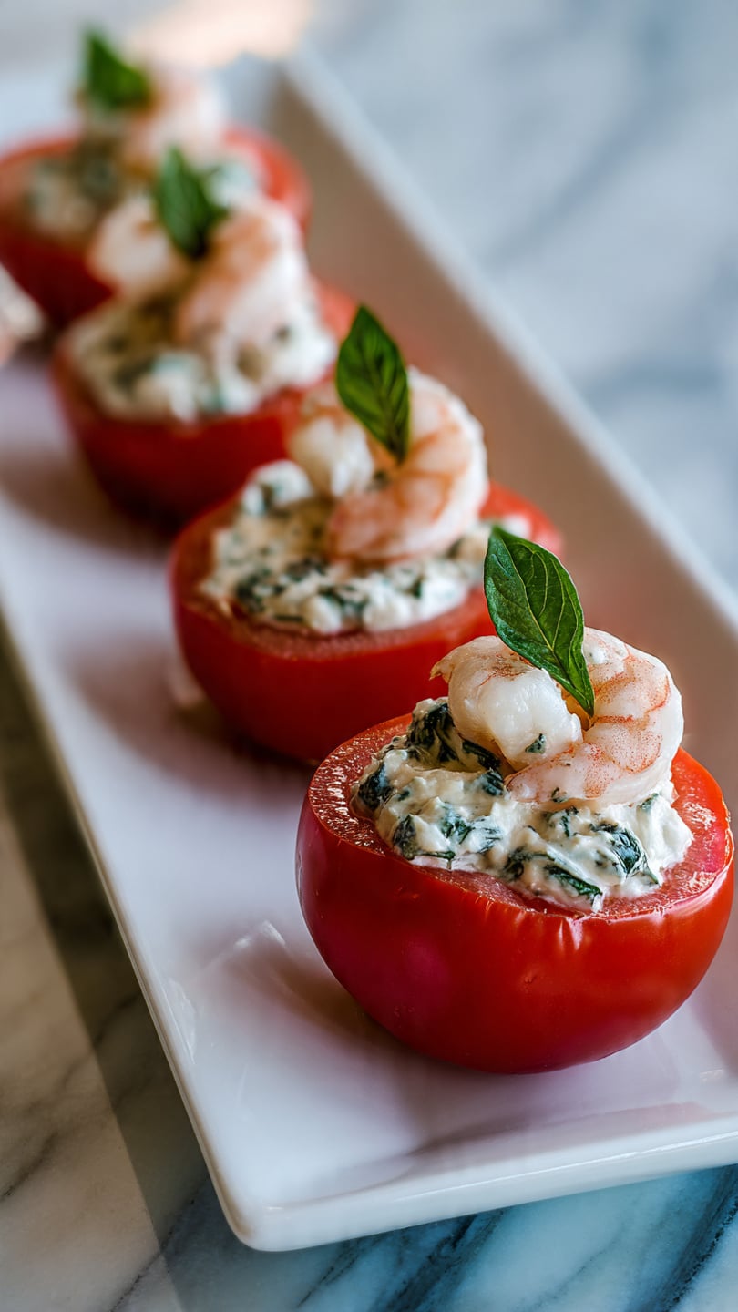 Stuffed Cherry Tomatoes with Herbed Cream Cheese Recipe - Recipe Image