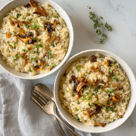 Mushroom, Fennel and Sausage Risotto Recipe