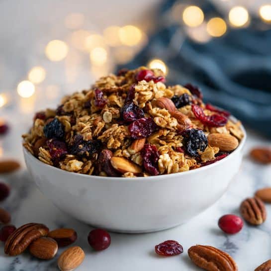 Spiced Christmas Granola Mix Recipe - Recipe Image