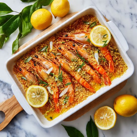 Baked Shrimp Scampi Recipe - Recipe Image