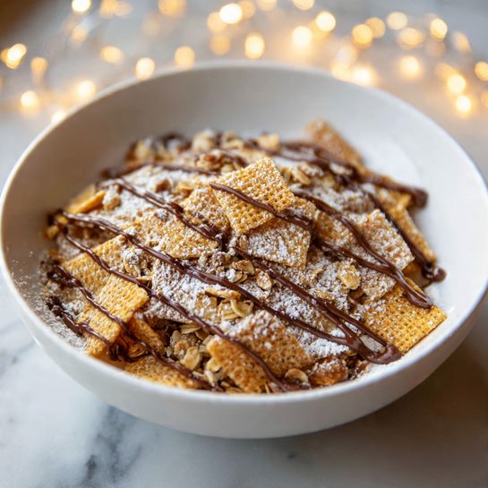 Reindeer Chow: Festive No-Bake Chocolate Peanut Butter Snack Mix Recipe