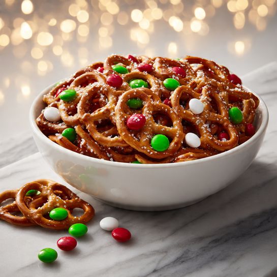 Peppermint Pretzel Crunch Mix Recipe - Recipe Image