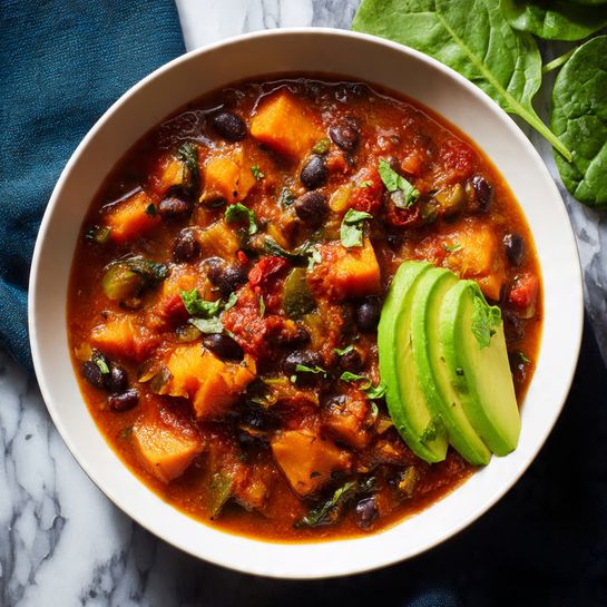 Sweet Potato and Black Bean Chili Recipe - Recipe Image