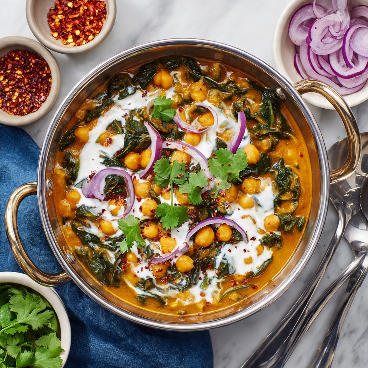 Chickpea and Spinach Curry Recipe - Recipe Image