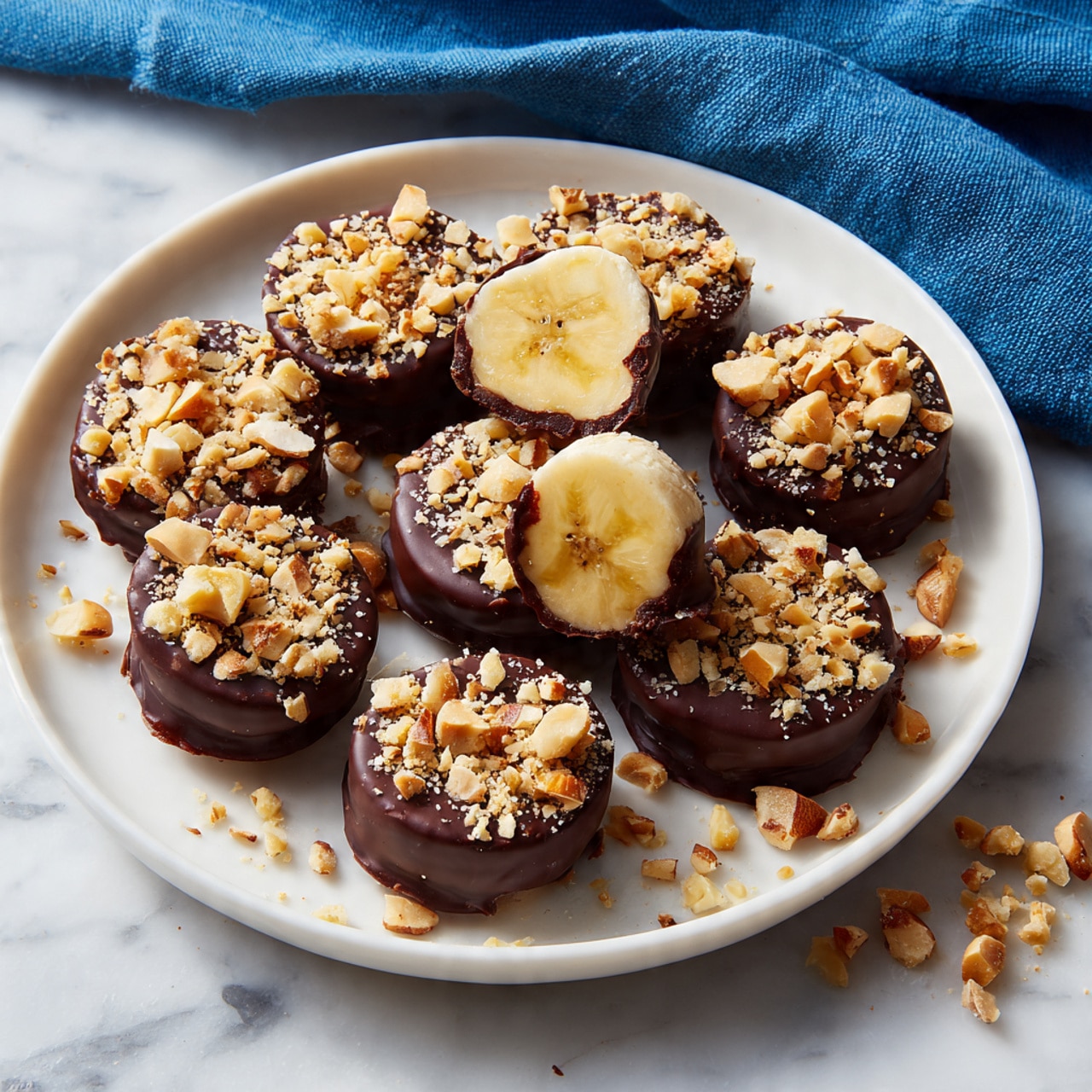 Chocolate-Dipped Banana Bites Recipe - Recipe Image