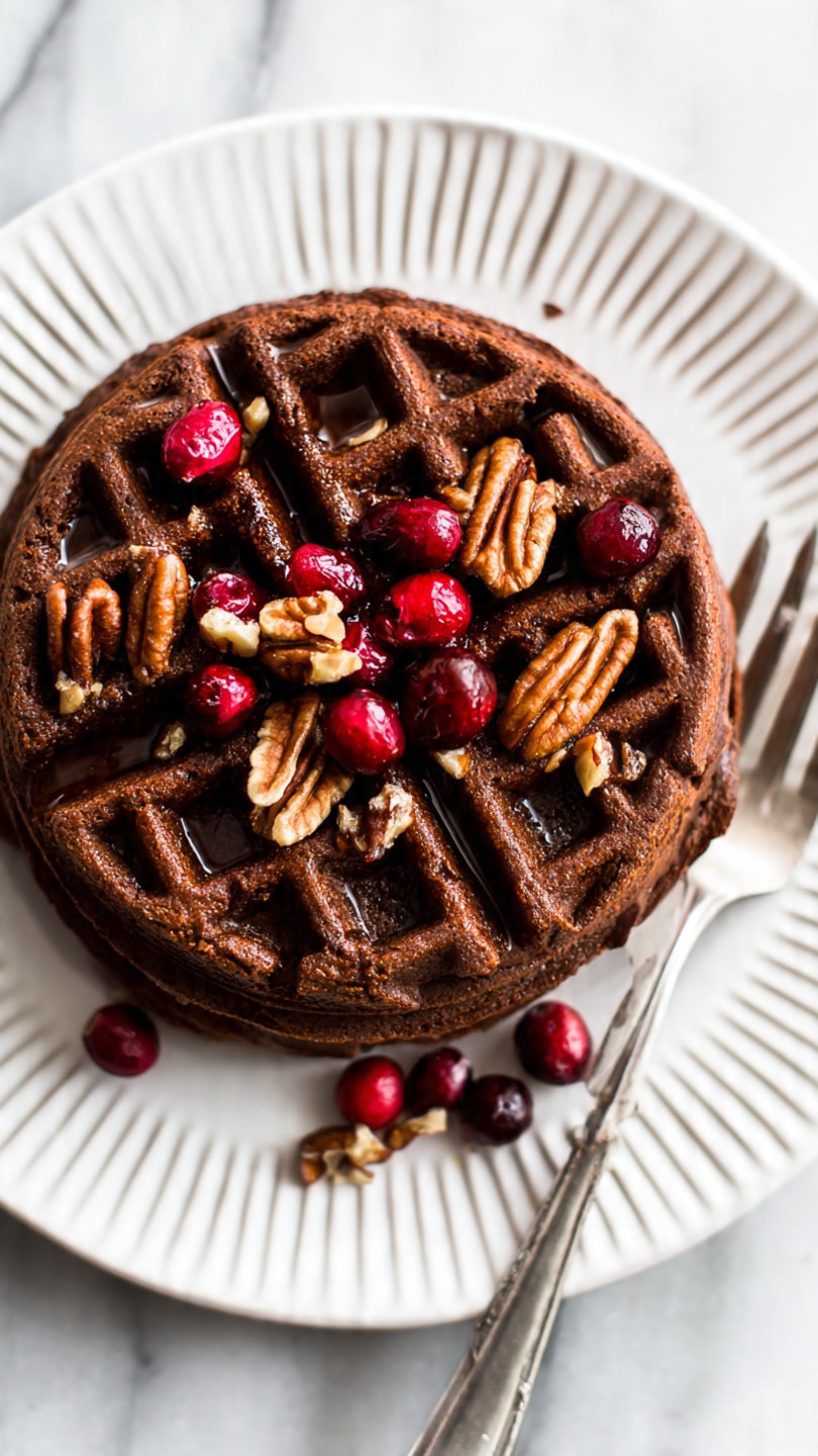 Gingerbread Buttermilk Waffles Recipe - Recipe Image