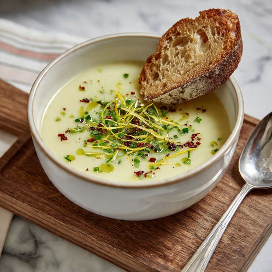 Creamy Potato and Leek Soup Recipe - Recipe Image