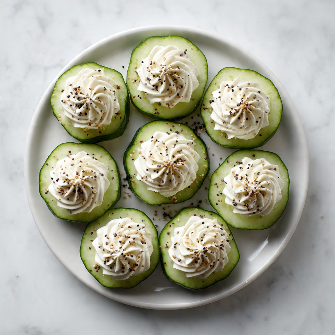 Everything Bagel Cucumber Bites Recipe - Recipe Image