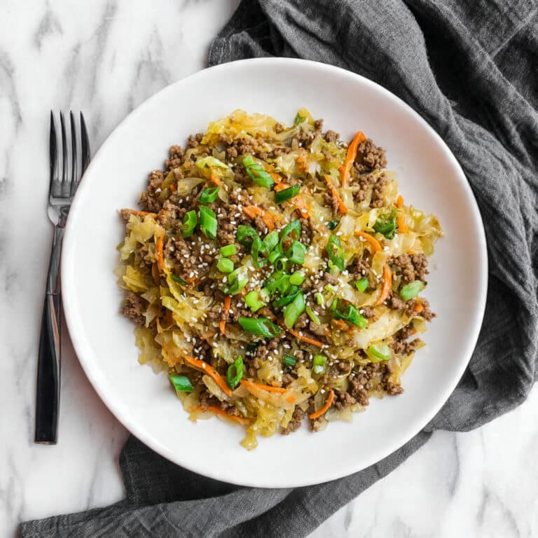 One Skillet Chicken Egg Roll in a Bowl Recipe