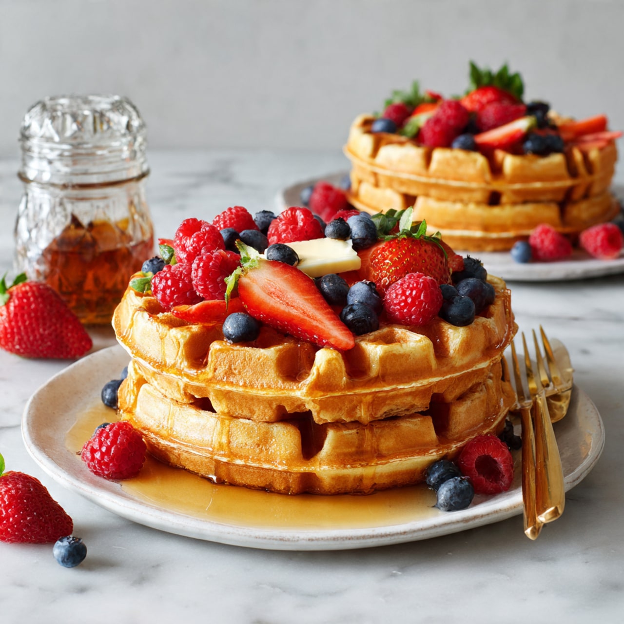 Homemade Waffles Recipe - Recipe Image