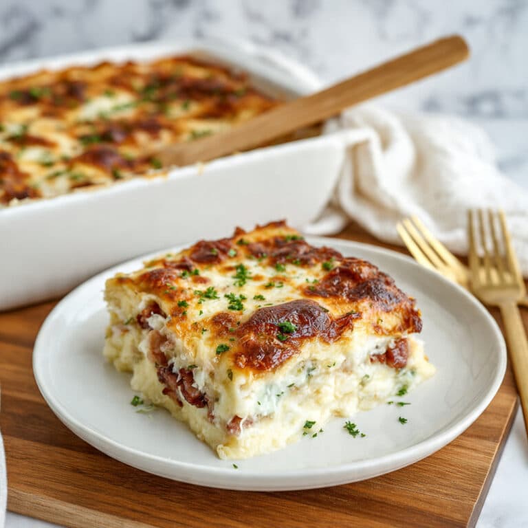 Sausage & Croissant Breakfast Casserole Recipe