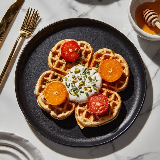Norwegian Heart-Shaped Waffles with Cardamom Recipe