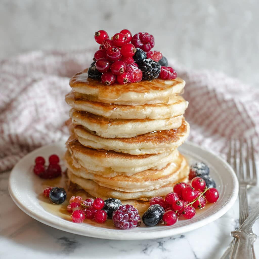 Sweet Red Lentil Protein Pancakes Recipe