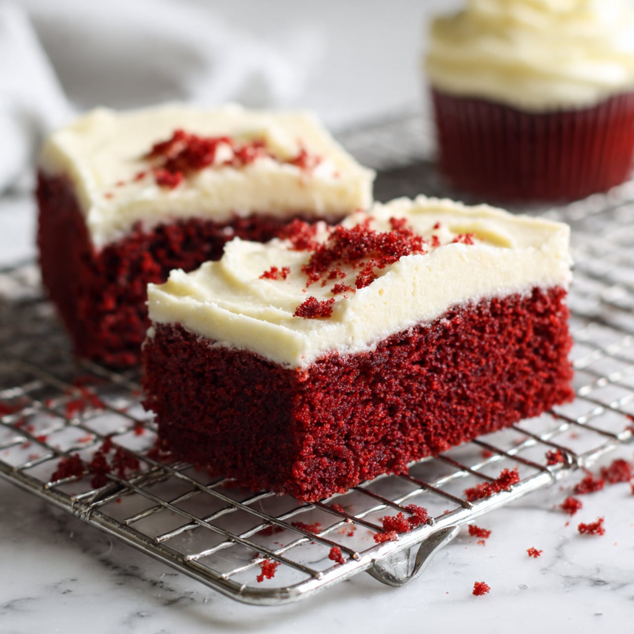 Red Velvet Cupcakes with Cream Cheese Frosting Recipe - Recipe Image
