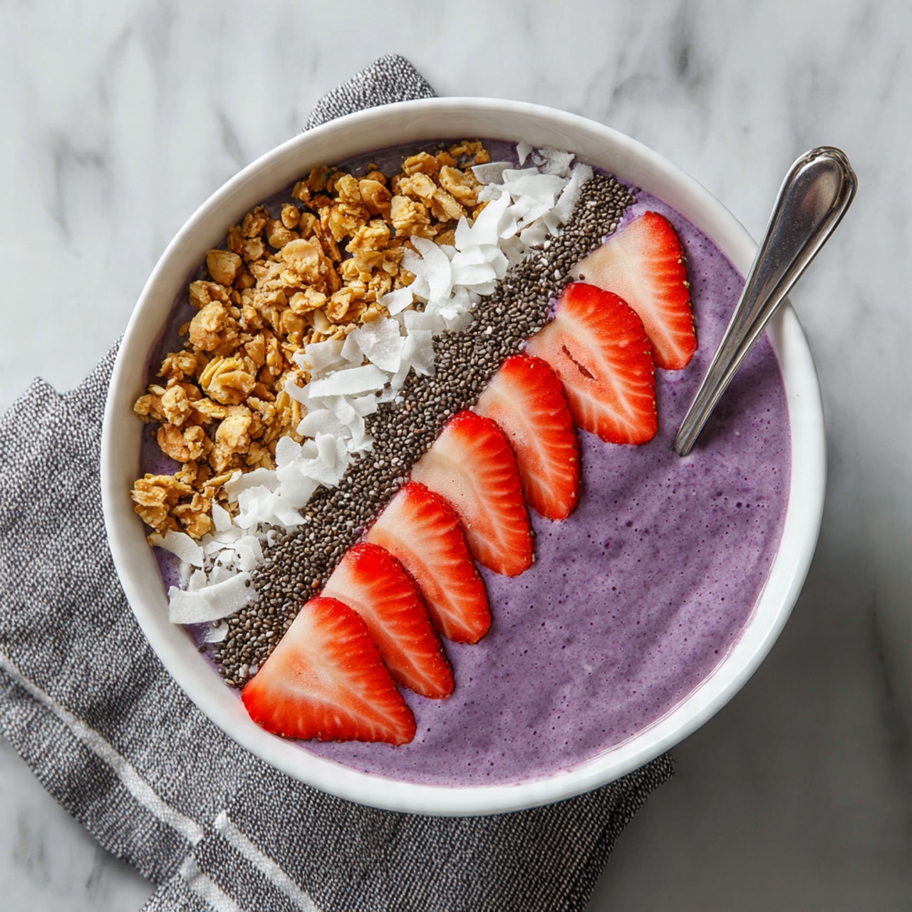 Strawberry Banana Açaí Bowl Recipe - Recipe Image