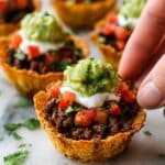 Crispy Beef Taco Cups Recipe
