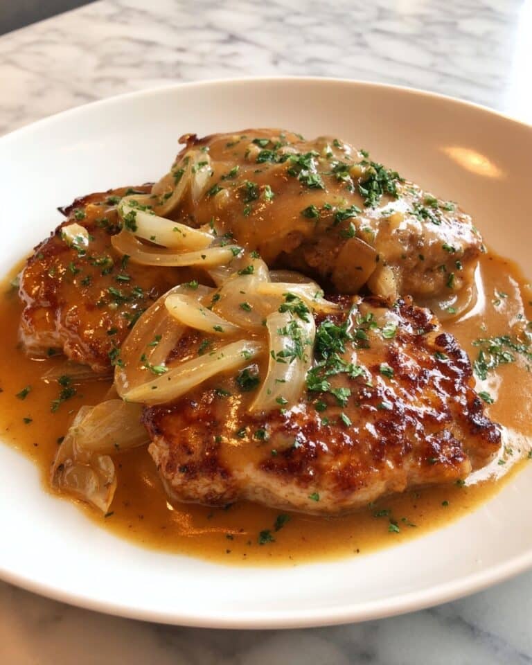 Onion Gravy Smothered Steak Recipe
