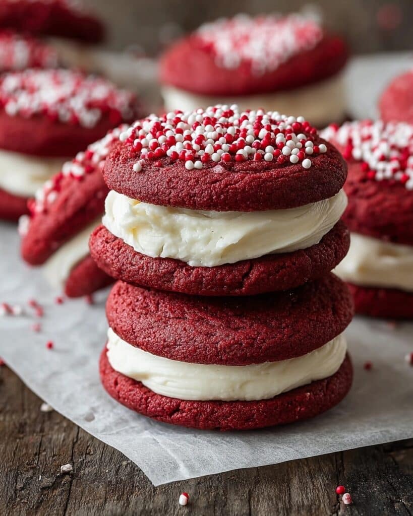 Red Velvet Cookie Sandwiches Recipe