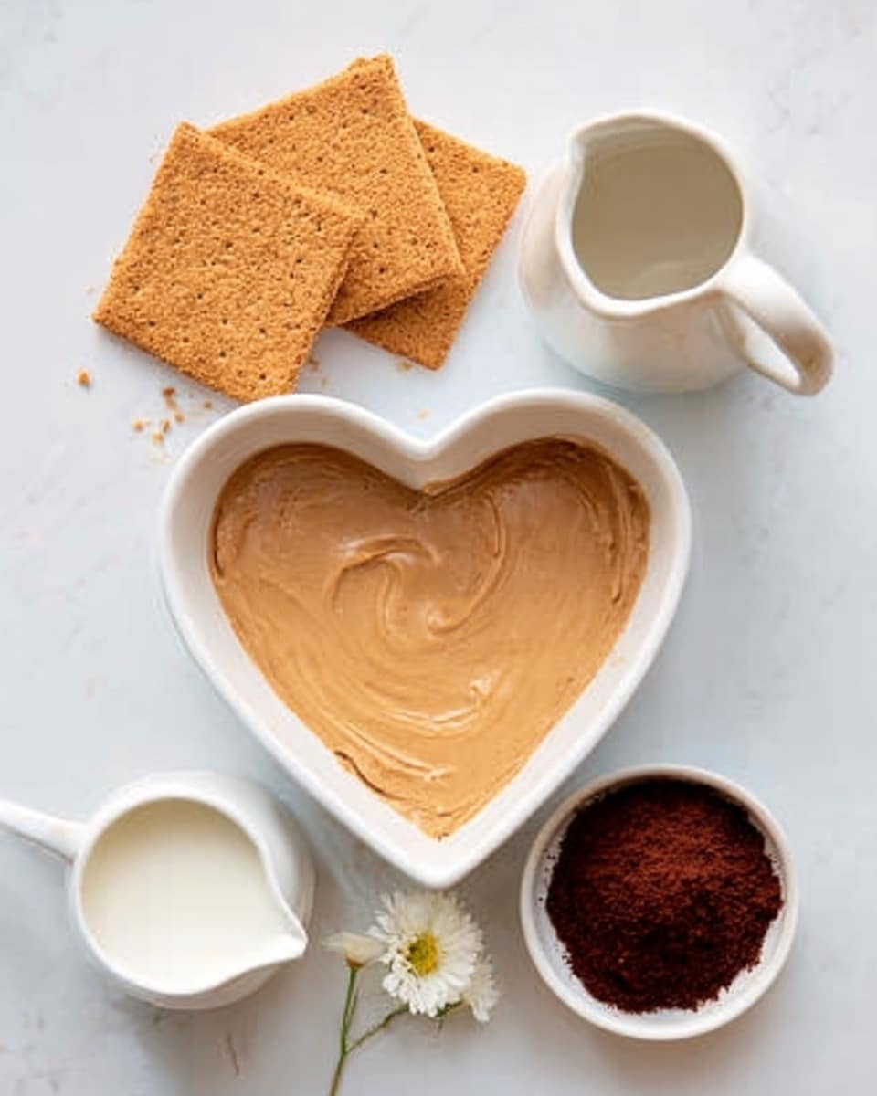 The image shows a clear glass bowl filled with a light brown cream that has a smooth, swirled texture. Next to the bowl, there is a pair of silver beaters covered with the same creamy mixture. To the left, there is a wire rack with round brown cookies. The whole scene is set on a white marbled surface. The photo was taken with an iphone --ar 4:5 --v 7