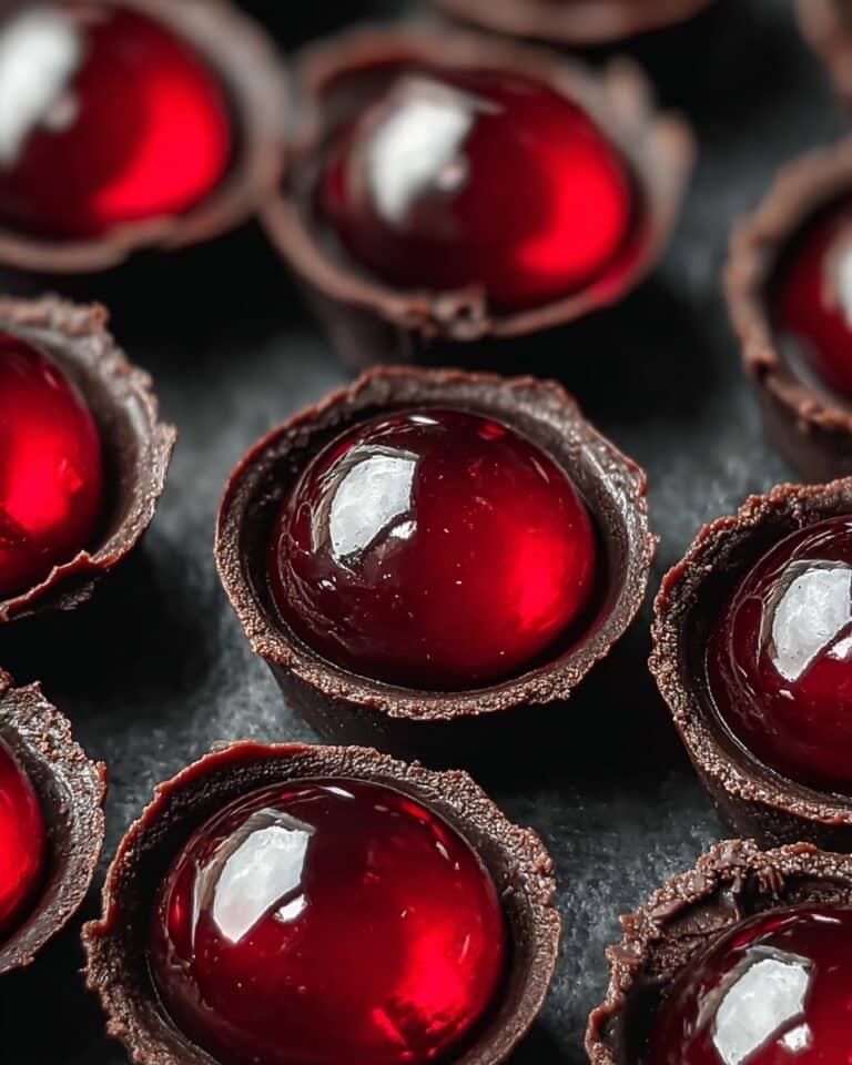 Chocolate Cherry Heart Tarts Recipe