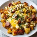 Cheesy Ranch Potatoes and Smoked Sausage Casserole Recipe