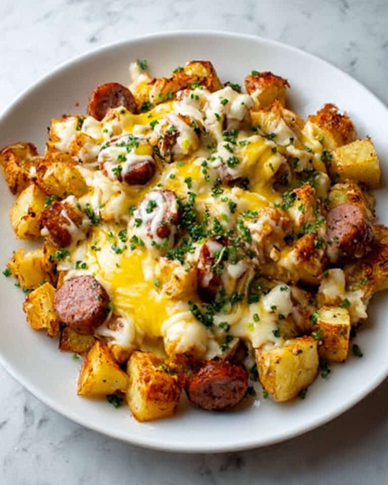 Cheesy Ranch Potatoes and Smoked Sausage Casserole Recipe