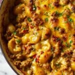 Cheesy One Pot Beef and Potatoes Recipe