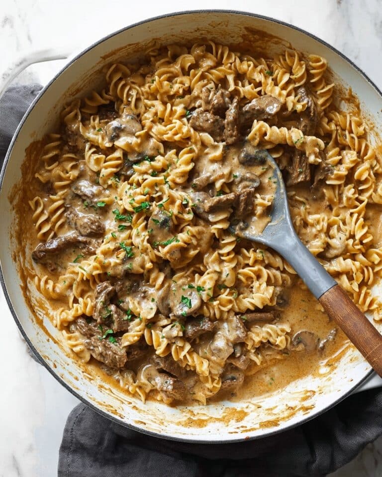 Creamy Mushroom Beef Skillet Recipe