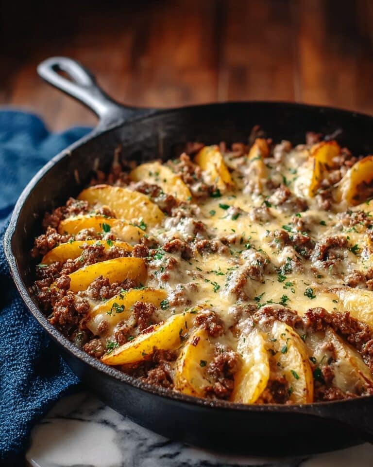 Creamy One-Pan Ground Beef Skillet Recipe